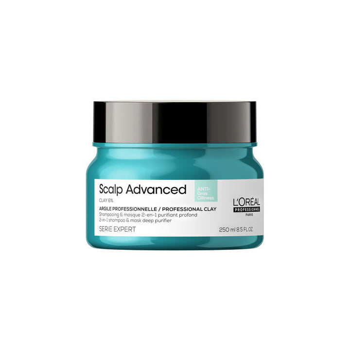 L'Oreal Scalp Advanced Anti-Oiliness 2in1 Deep Purifier Clay 250ml - Kess Hair and Beauty
