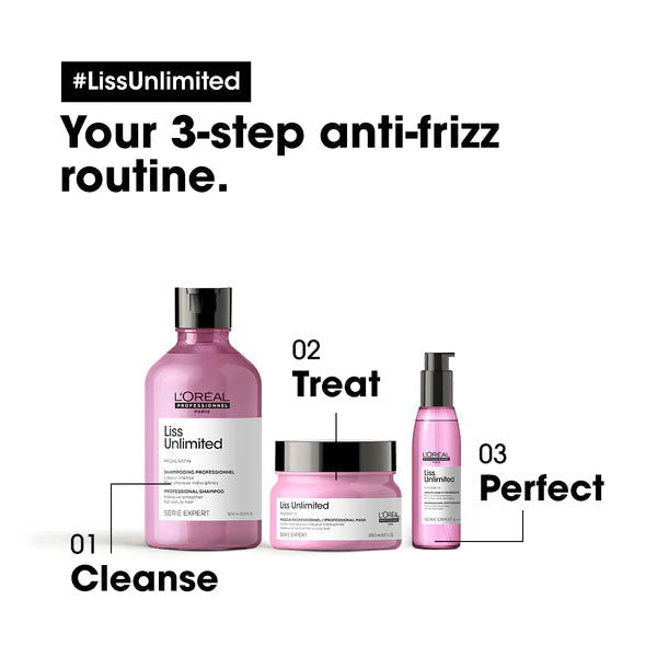 L'oreal Professional Serie Expert Liss Unlimited Shampoo 300ml - Kess Hair and Beauty