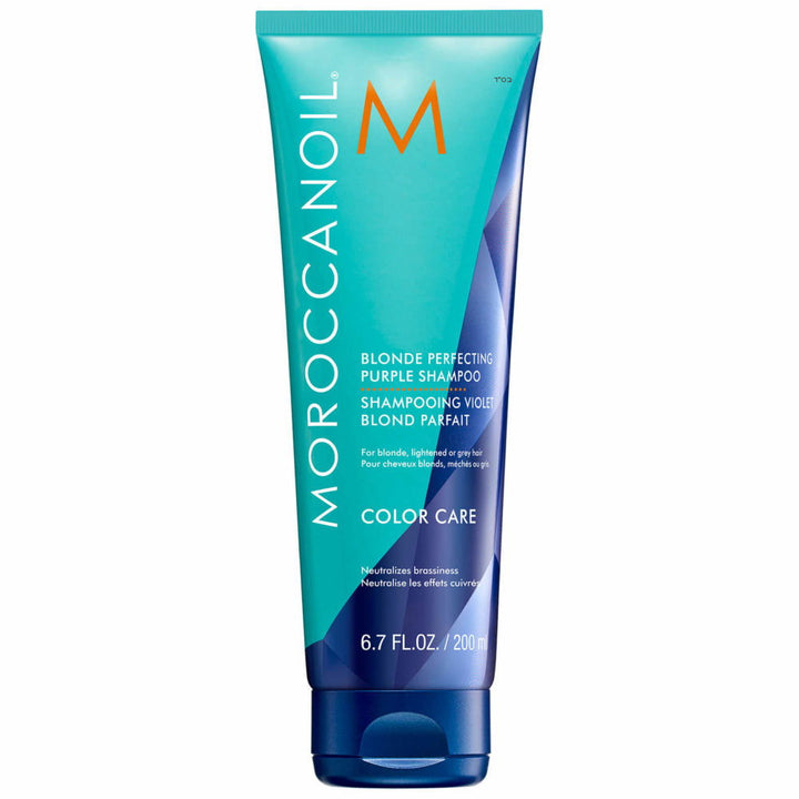 Moroccanoil Blonde Perfecting Purple Shampoo 200ml - Kess Hair and Beauty