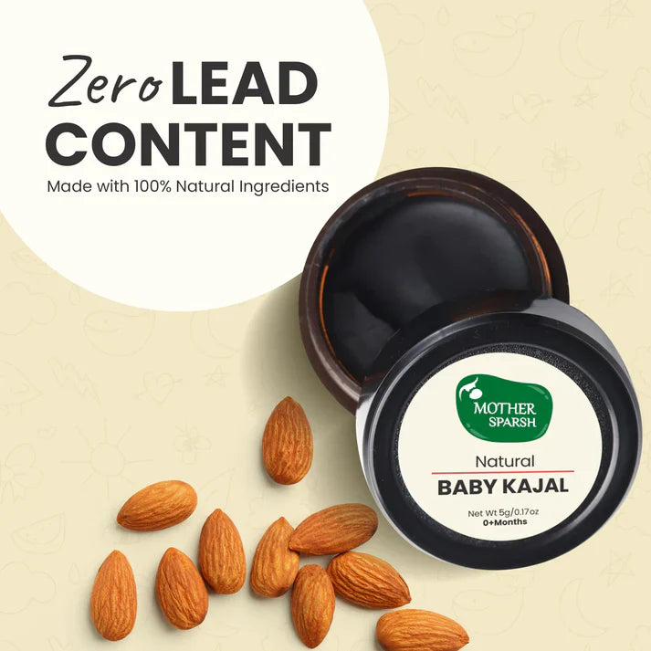 Mother Sparsh 100% Natural Baby Kajal with Zero Lead Content 5 g