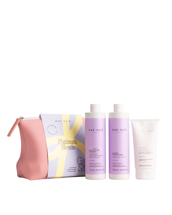 NAK Hair Platinum Blonde Trio Gift Set - Kess Hair and Beauty