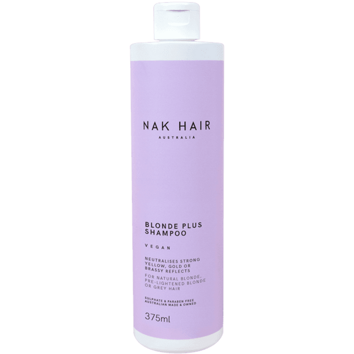 NAK Hair Blonde Plus Shampoo 375ml - Kess Hair and Beauty