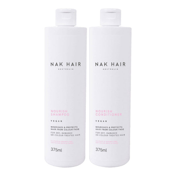 NAK Hair NOURISH Shampoo & Conditioner 375ml Bundle - Kess Hair and Beauty