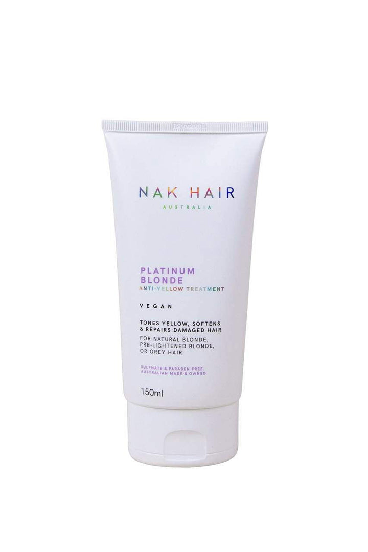 NAK Hair Platinum Blonde Anti-Yellow Treatment 150ml - Kess Hair and Beauty