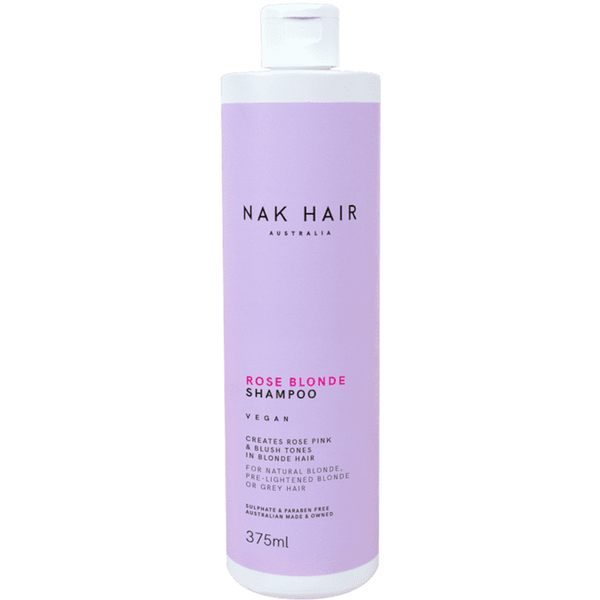 NAK Hair Rose Blonde Shampoo 375ml - Kess Hair and Beauty