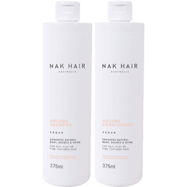 NAK Hair VOLUME Shampoo & Conditioner 375ml Bundle - Kess Hair and Beauty