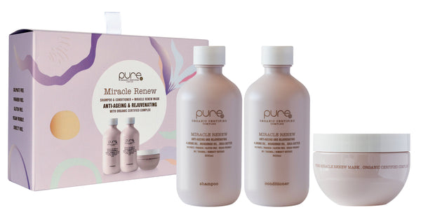 Pure Organic Miracle Renew Trio Gift Set - Kess Hair and Beauty