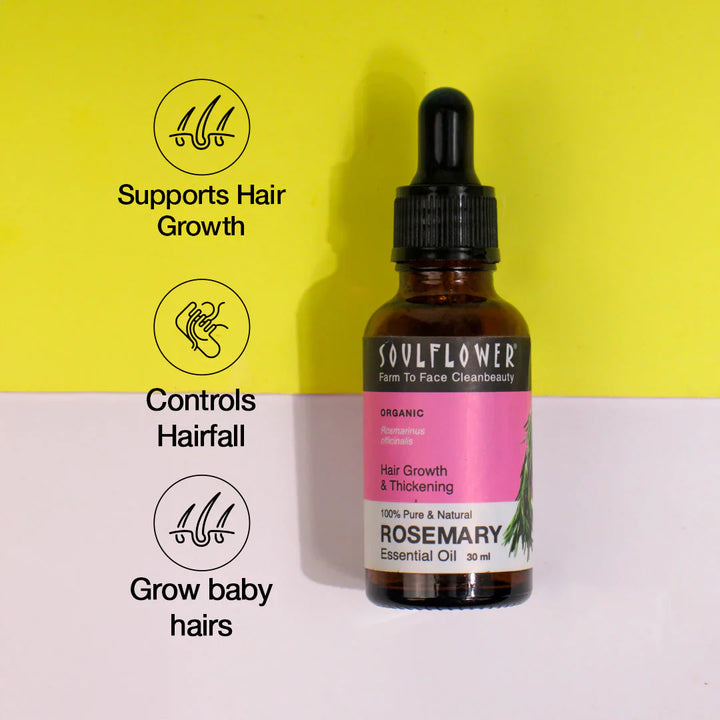 SoulFlower - Rosemary Essential Oil for Baby Hair Growth 30ml