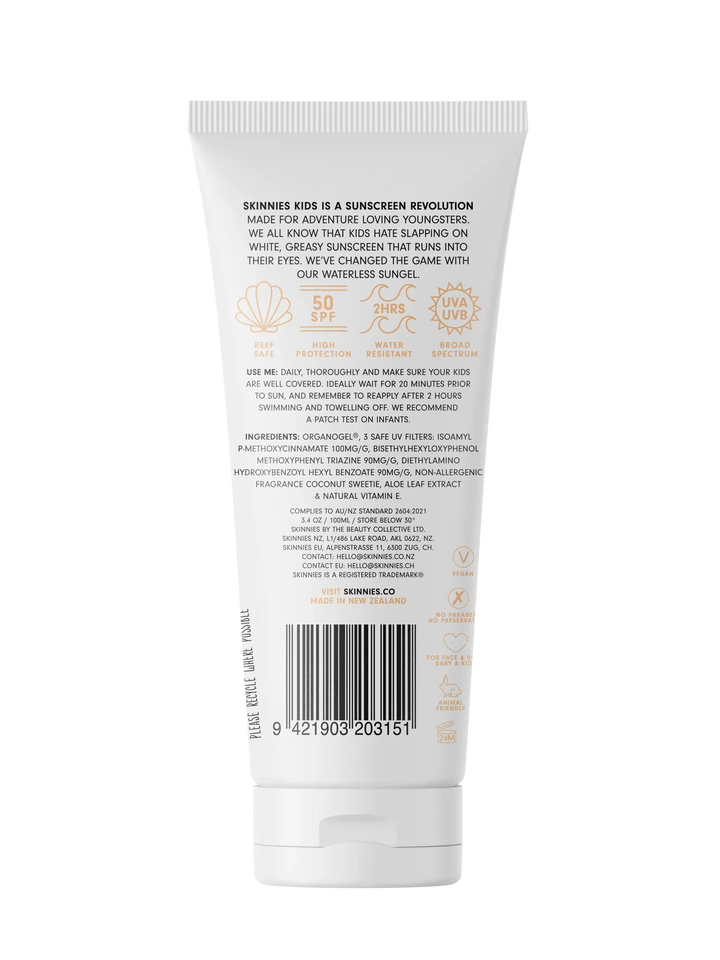 Skinnies Kids SPF50 100ml - Kess Hair and Beauty