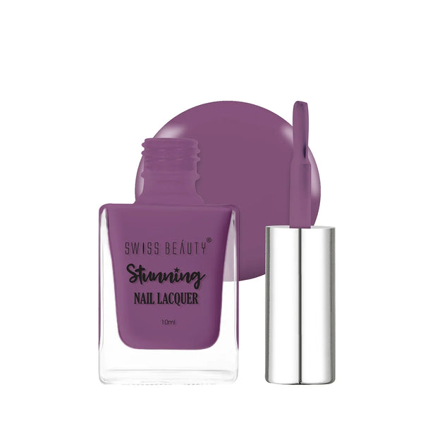 Swiss Beauty Stunning Nail Lacquer Shade No. 46 Purple Gift