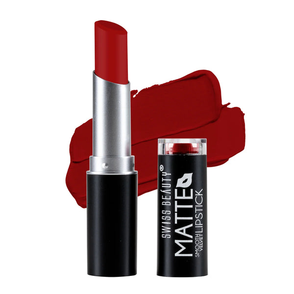 Swiss Beauty Smooth Velvet Lipstick Matte Shade No. 08 Orange Red