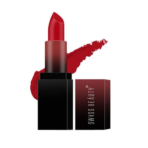 Swiss Beauty HD Matte Lipstick Shade No. 16 Red-Letter