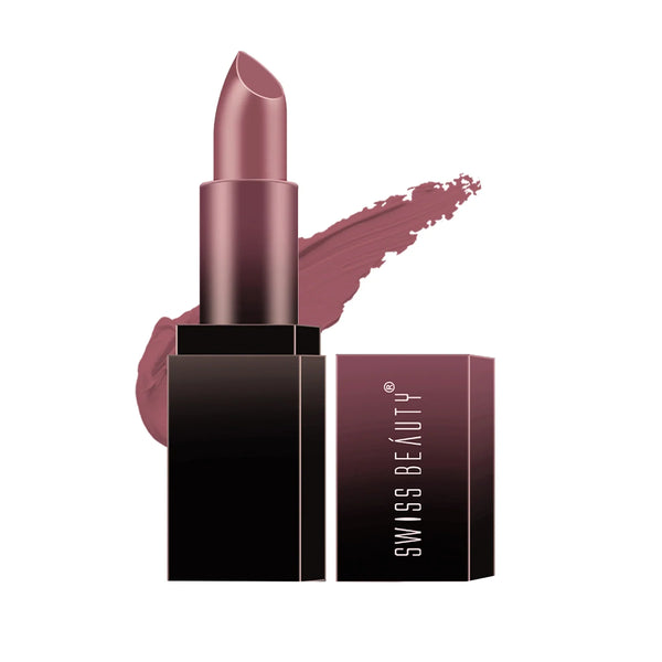 Swiss Beauty HD Matte Lipstick Shade No. 28 Blushing Mauve