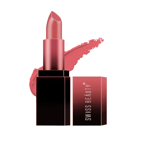 Swiss Beauty HD Matte Lipstick - Fiery peach