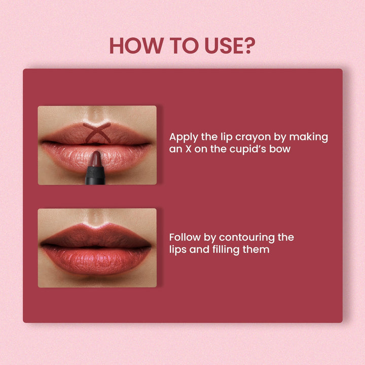 Swiss Beauty - Stay On Lip Crayon Matte Finish for 12hr Shade No. 14 Ash Red