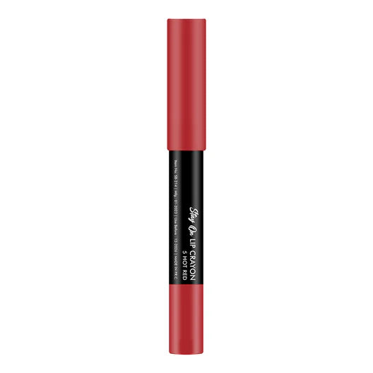 Swiss Beauty - Stay On Lip Crayon Matte Finish for 12hr Shade No. 05 Hot Red