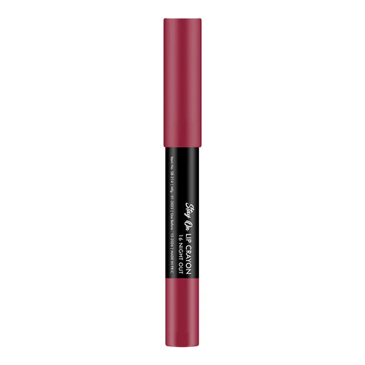 Swiss Beauty - Stay On Lip Crayon Matte Finish for 12hr Shade No. 16 Night Out