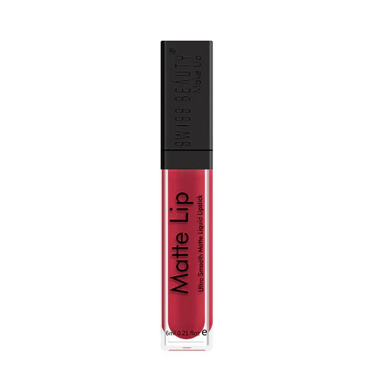 Swiss Beauty - Matte Lip Liquid Lipstick Shade No. 04 Passionate Red