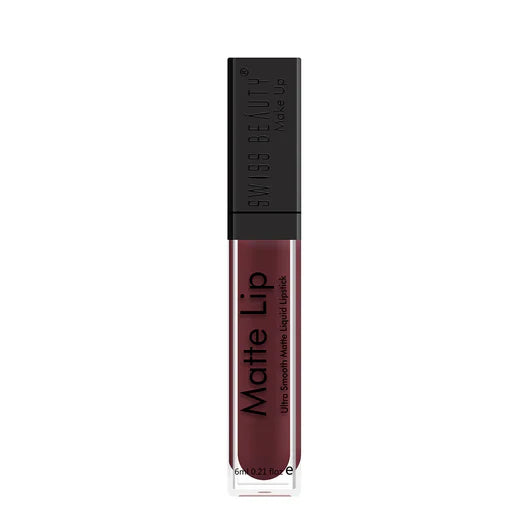 Swiss Beauty - Matte Lip Liquid Lipstick Shade No. 05 Grape Wine