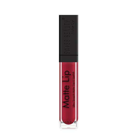 Swiss Beauty - Matte Lip Liquid Lipstick Shade No. 24 Pure Red
