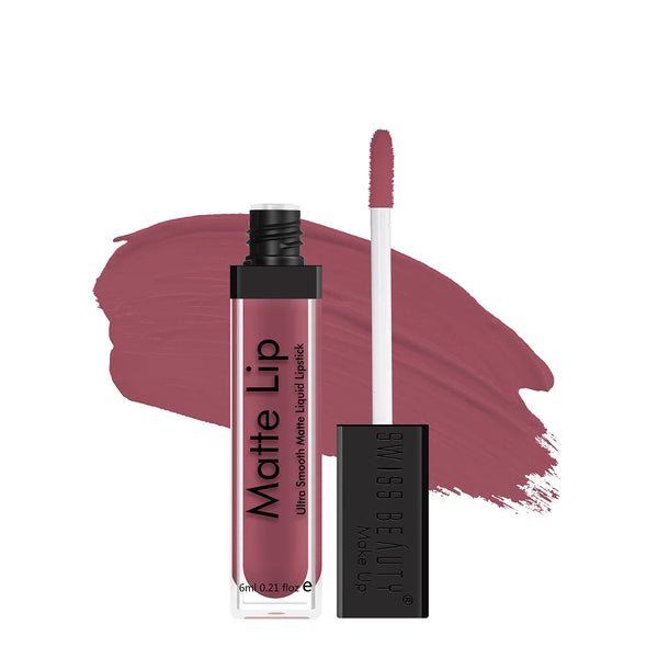 Swiss Beauty - Matte Lip Liquid Lipstick Shade No. 27 Nude Bomb