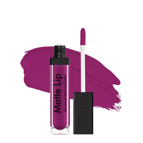 Swiss Beauty Ultra Smooth Matte Lip Liquid Lipstick Shade No. 29 Wine-Shine