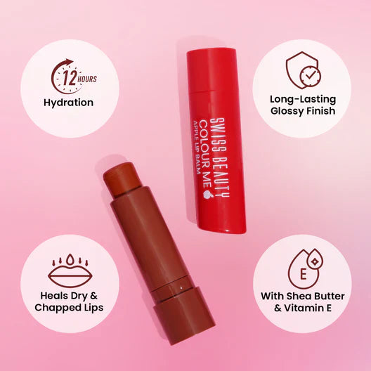 Swiss Beauty - Colour Me Lip Balm Cherry Pop Shade No. 4