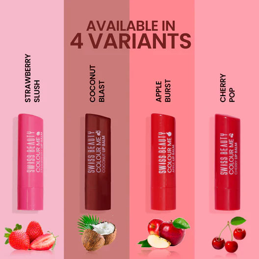 Swiss Beauty - Colour Me Lip Balm Strawberry Slush Shade No. 1