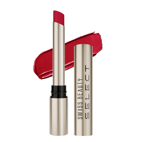 Swiss Beauty Select High On Shine Lipstick Scarlet Red