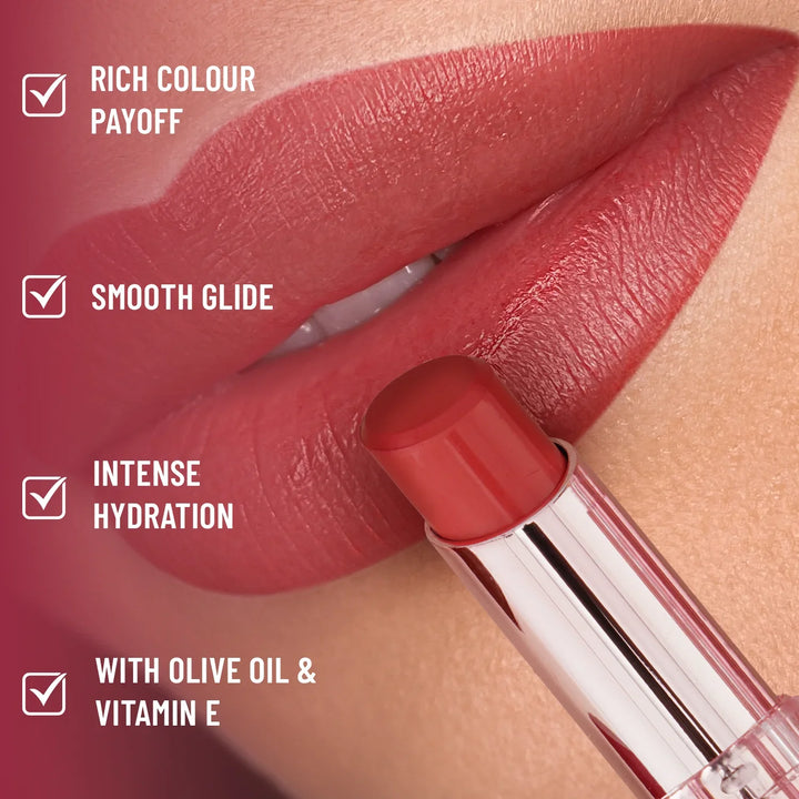 Swiss Beauty - Pure Lustre Lipstick Shade No. 07 Twisted Caramel