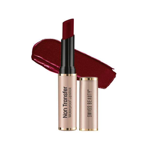 Swiss Beauty Non-Transfer Smooth & Waterproof Lipstick Shade No. 13 Royal-Maroon