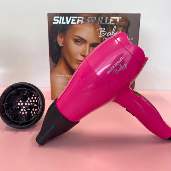 Silver Bullet Metallic Baby Travel Hair Dryer - Kess Hair and Beauty