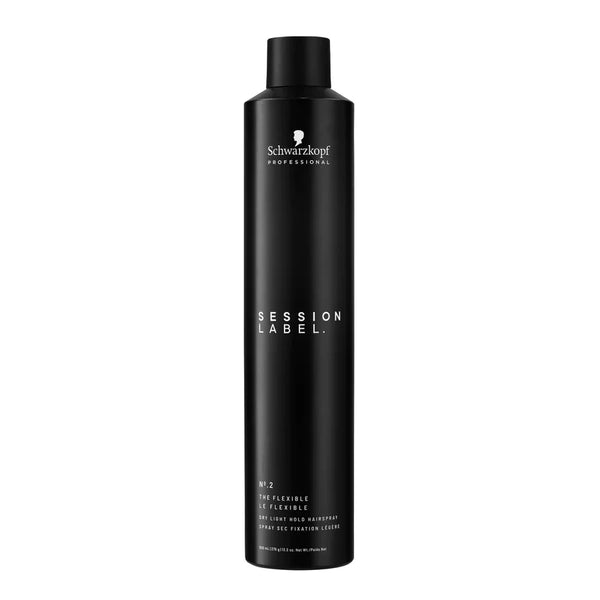 Schwarzkopf Session Label The Flexible - Light Hold Hairspray 500ml - Kess Hair and Beauty