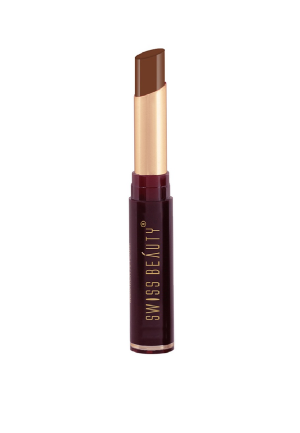 Swiss Beauty Non-Transfer Smooth & Waterproof Matte Lipstick - Coffee