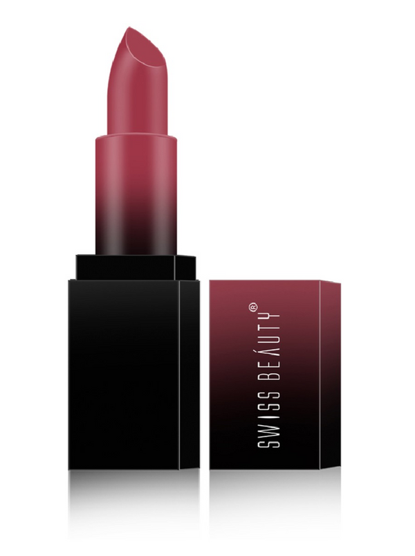 SWISS BEAUTY HD Matte Lipstick -  Mauve Blush