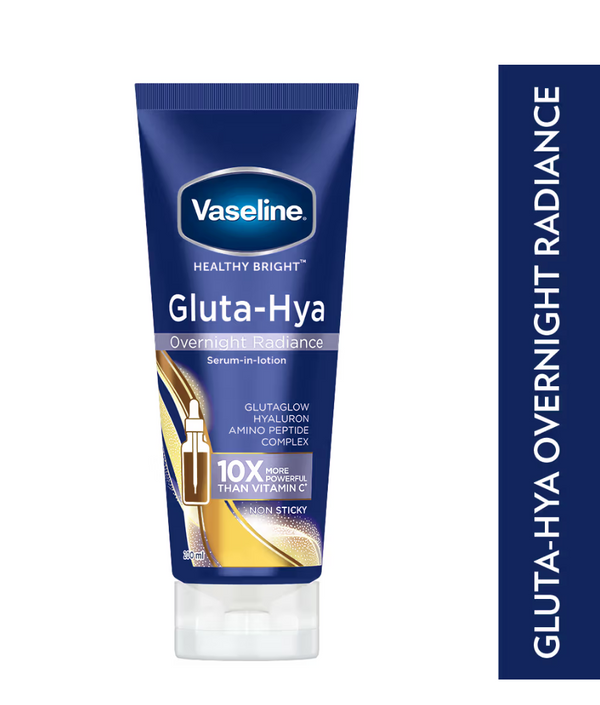 Vaseline Gluta-Hya Overnight Radiance, Serum-In-Lotion, With Amino Peptide And GlutaGlow 200ml