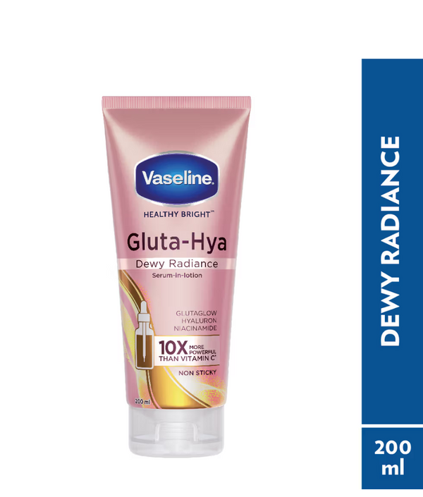 Vaseline Gluta-Hya Dewy Radiance Lotion Bright, Glowing Skin Glutathione Infused Moisturizer 200ml