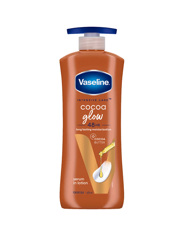 Vaseline Intensive Care Cocoa Glow 48 HR Long Lasting Serum In Lotion With 100% Pure Cocoa & Shea Butter 400ml
