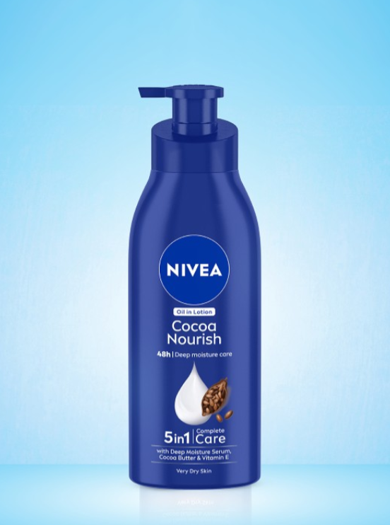 Nivea Unisex Cocoa Nourish 48h Deep Moisturising For Very Dry Skin Body Lotion 200ml
