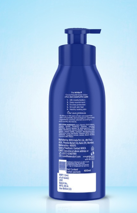 Nivea Unisex Cocoa Nourish 48h Deep Moisturising For Very Dry Skin Body Lotion 200ml