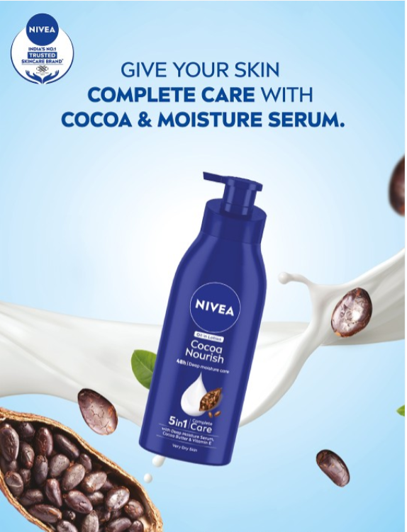 Nivea Unisex Cocoa Nourish 48h Deep Moisturising For Very Dry Skin Body Lotion 400 ml