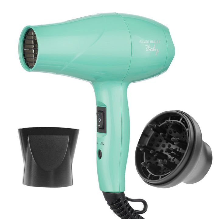 Silver Bullet Metallic Baby Travel Hair Dryer-BLACK - Kess Hair and Beauty