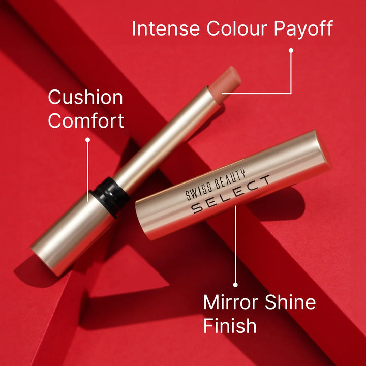 Swiss Beauty - Select High On Shine Lipstick Shade Supreme Nude