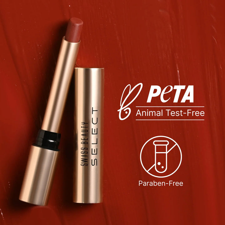 Swiss Beauty - Select High On Shine Lipstick Shade Red Mandate