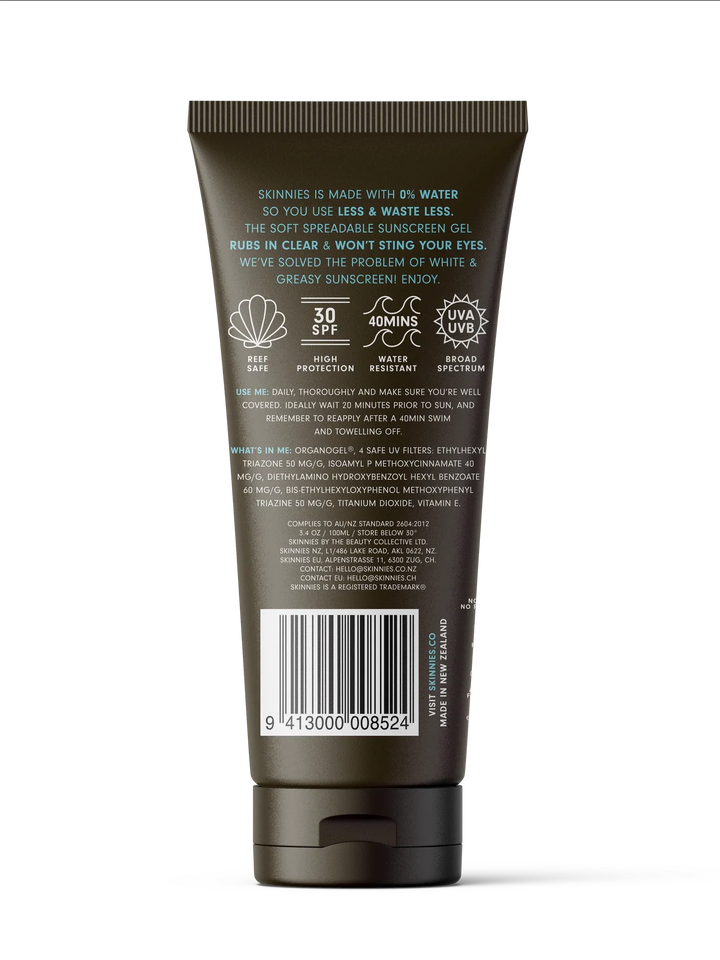 Skinnies Sungel SPF30 100ml - Kess Hair and Beauty