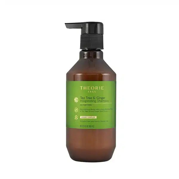 Theorie Sage Tea Tree & Ginger Invigorating Shampoo 400ml - Kess Hair and Beauty