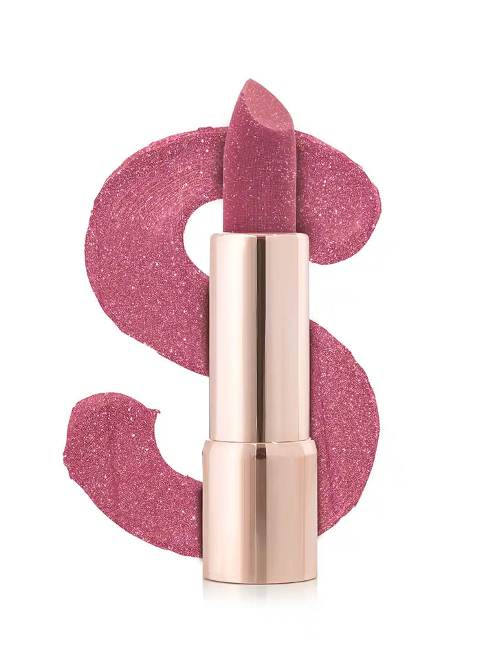 Swiss Beauty - More Than Glitter Lipstick Shade No. 02 Glitz Pink