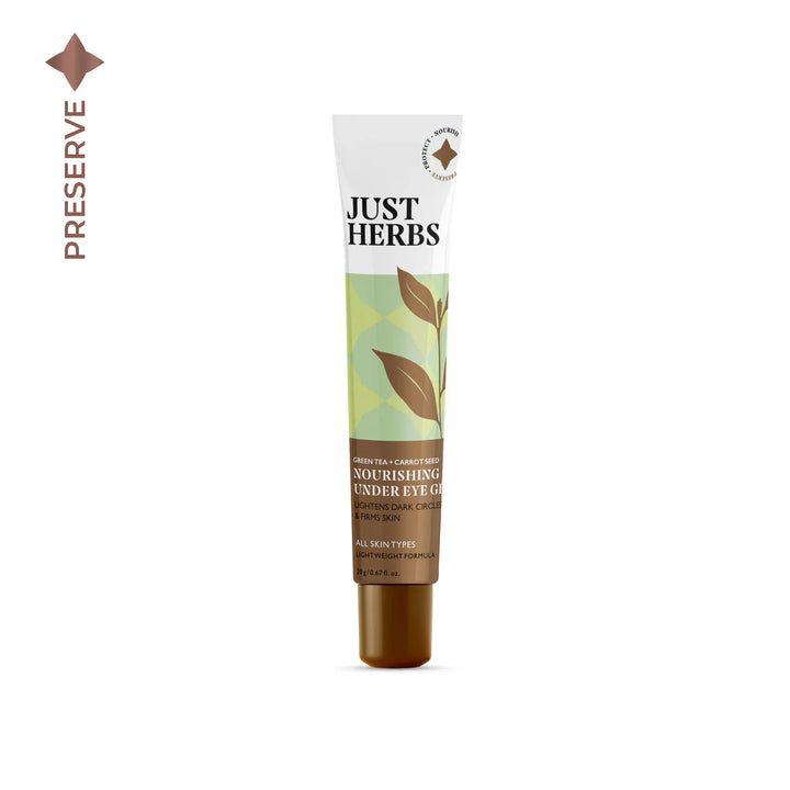 Just Herbs - Nourishing Under Eye Gel with Green Tea & Carrot Seed : 20 gm