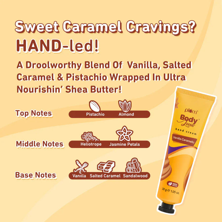 Plum - Vanilla Caramello Hand Cream by Plum BodyLovin 30g