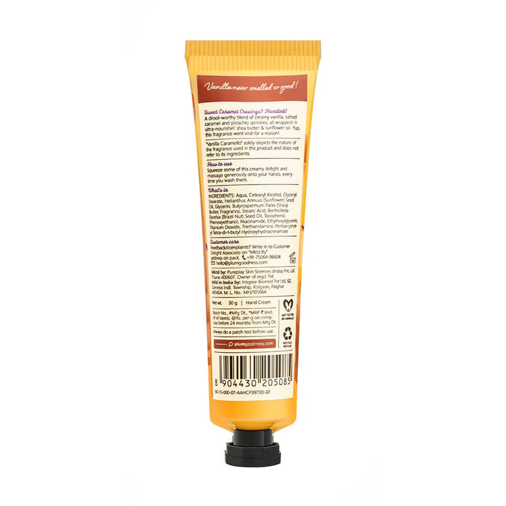 Plum - Vanilla Caramello Hand Cream by Plum BodyLovin 30g